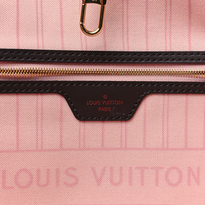 Louis Vuitton Damier Ebene Neo Neverfull MM Rose Ballerine 7 of 11