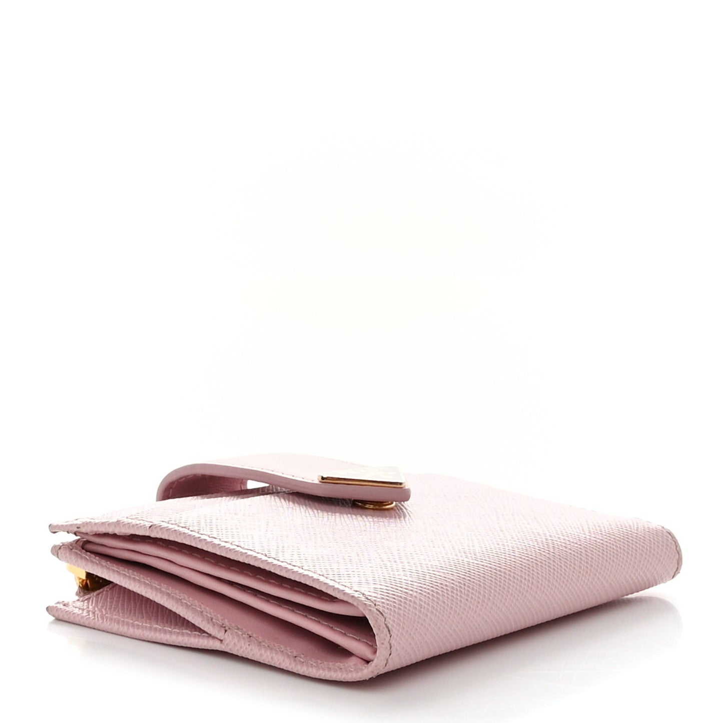 Saffiano Small Triangle Wallet Alabastro