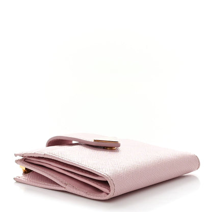 Prada Saffiano Small Triangle Wallet Alabastro 4 of 7