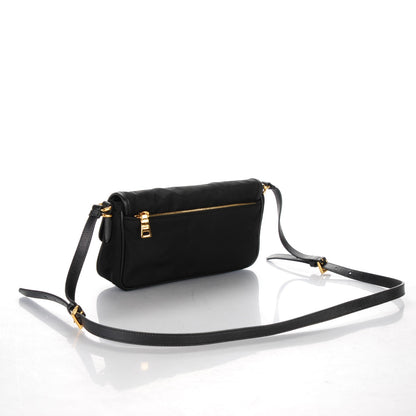 Prada Tessuto Nylon Saffiano Messenger Bag Nero Black 3 of 8