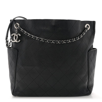 Chanel Caviar Stitched Medium CC Pocket Hobo Black 1 of 11