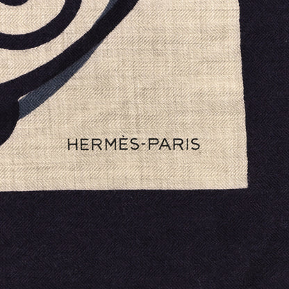Hermes Cashmere Silk Shawl 140 2 of 4