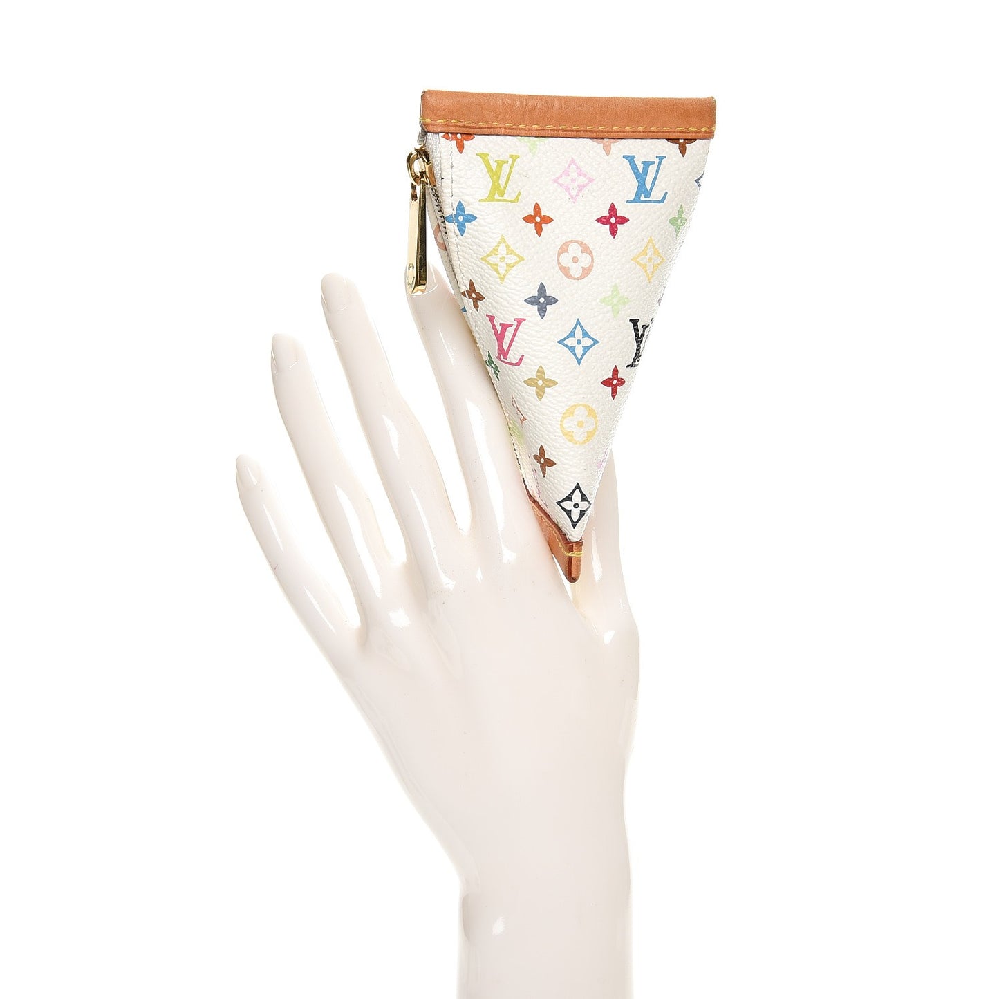Monogram Multicolor Berlingot Coin Purse White