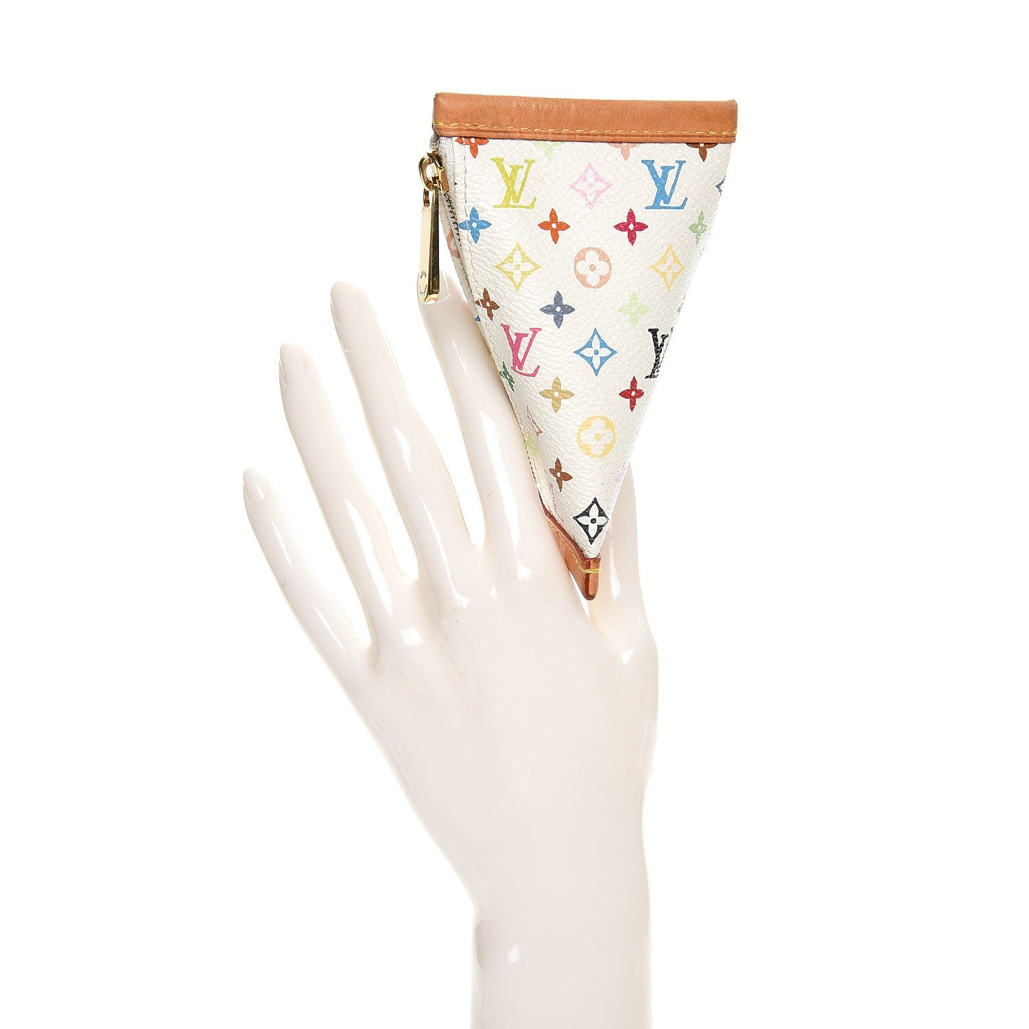 Louis Vuitton Monogram Multicolor Berlingot Coin Purse White 2 of 7
