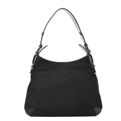 Gucci Monogram Creole Hobo Black 1 of 7