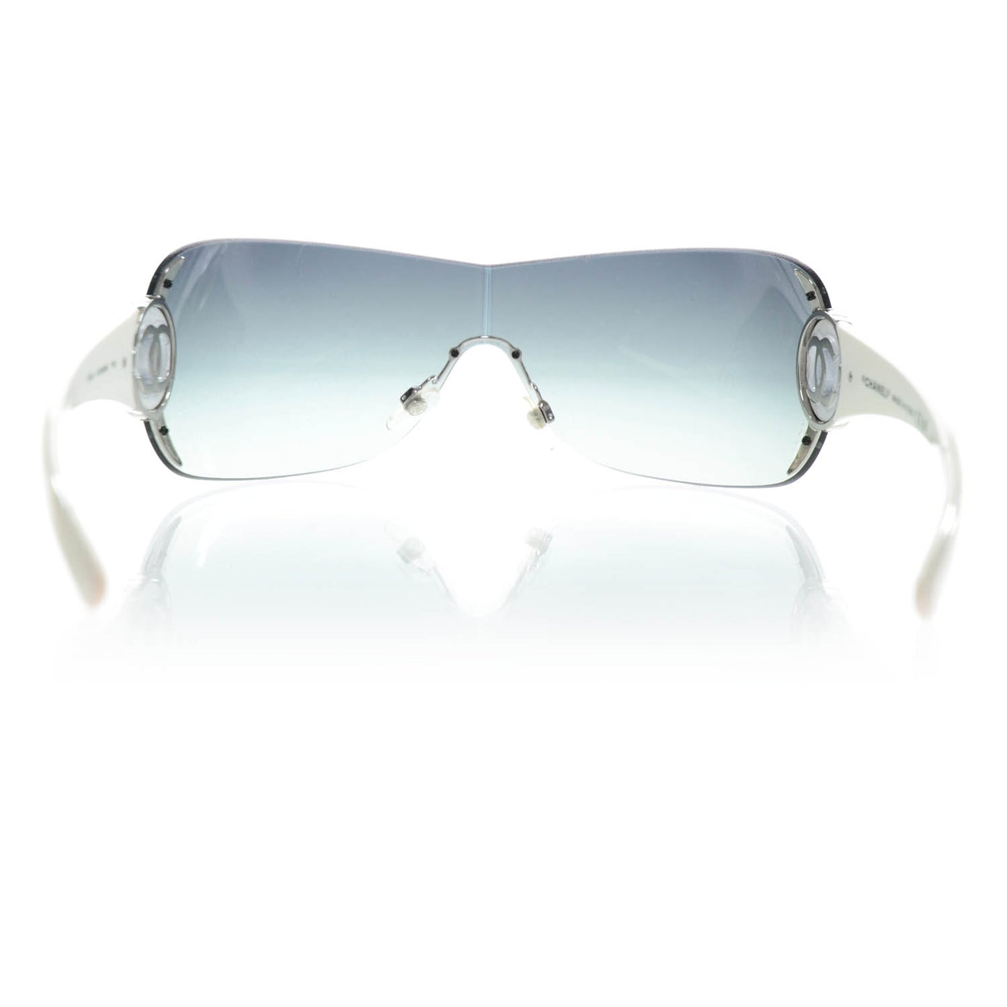 CC Logo Sunglasses 4145 White