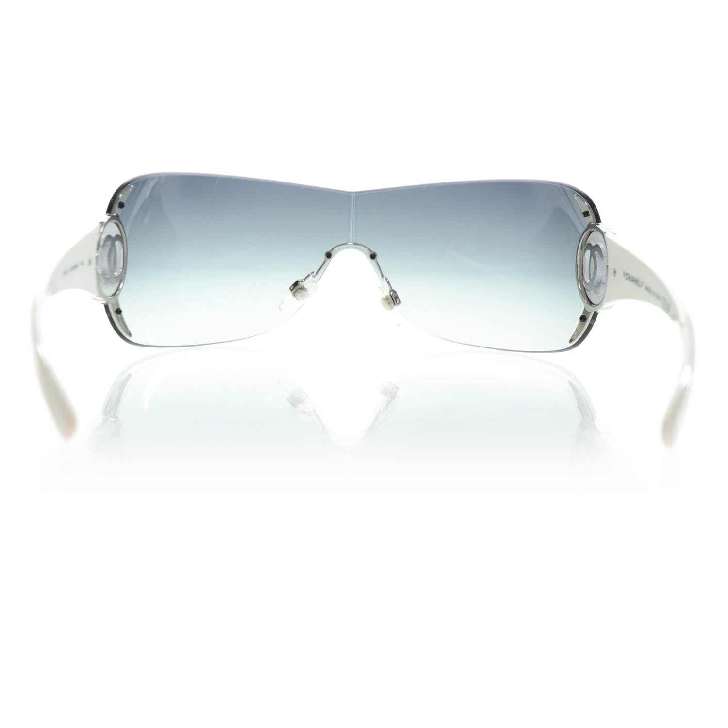 Chanel CC Logo Sunglasses 4145 White 2 of 9