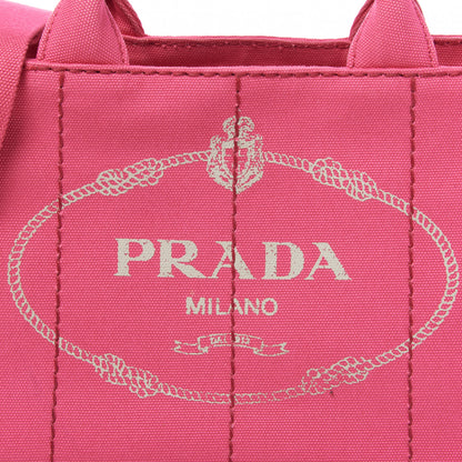 Prada Canapa Small Logo Tote Peonia 7 of 9