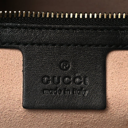 Gucci Nappa Bamboo Small Nymphaea Top Handle Bag Black 6 of 9