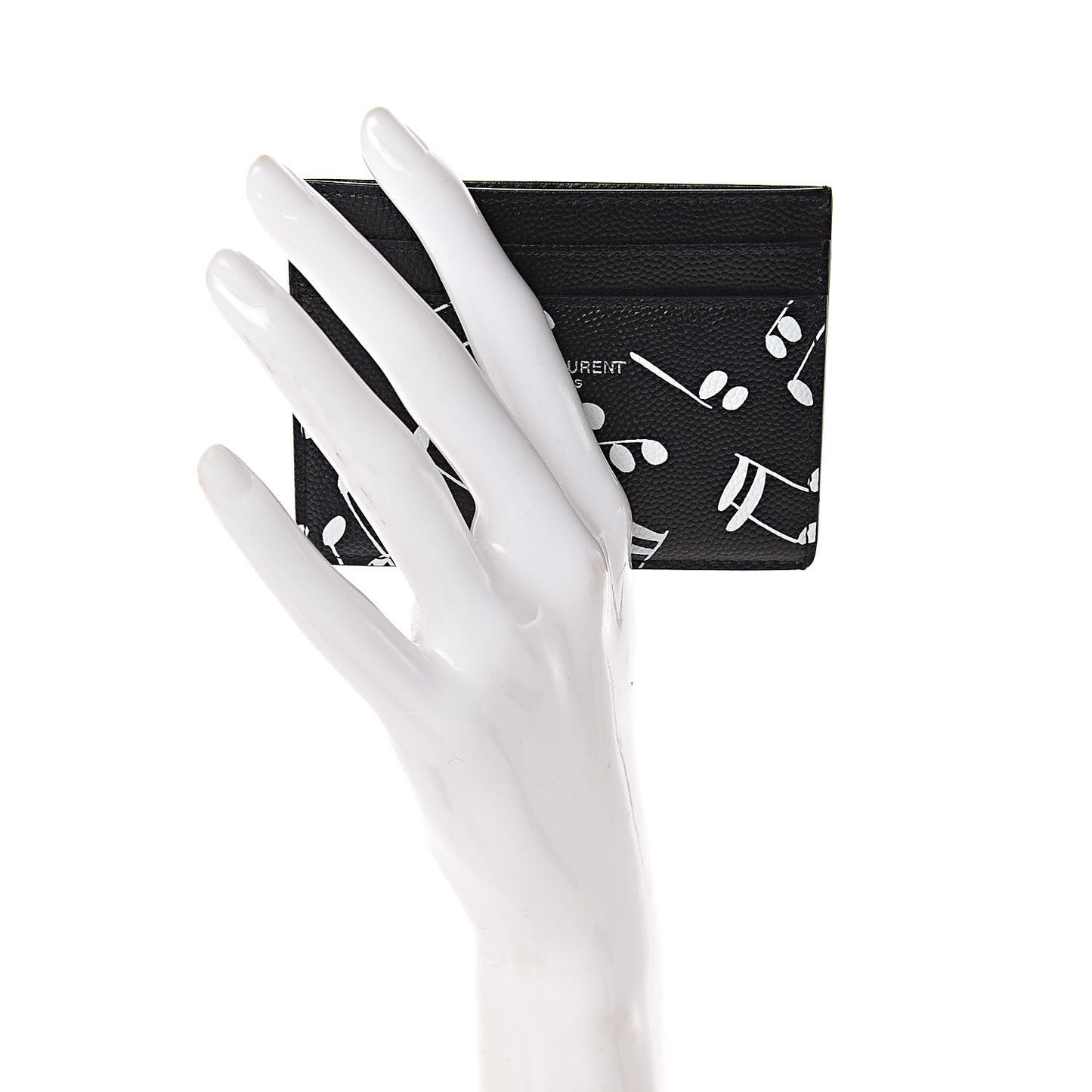 Grain de Poudre Musical Notes Credit Card Case Black