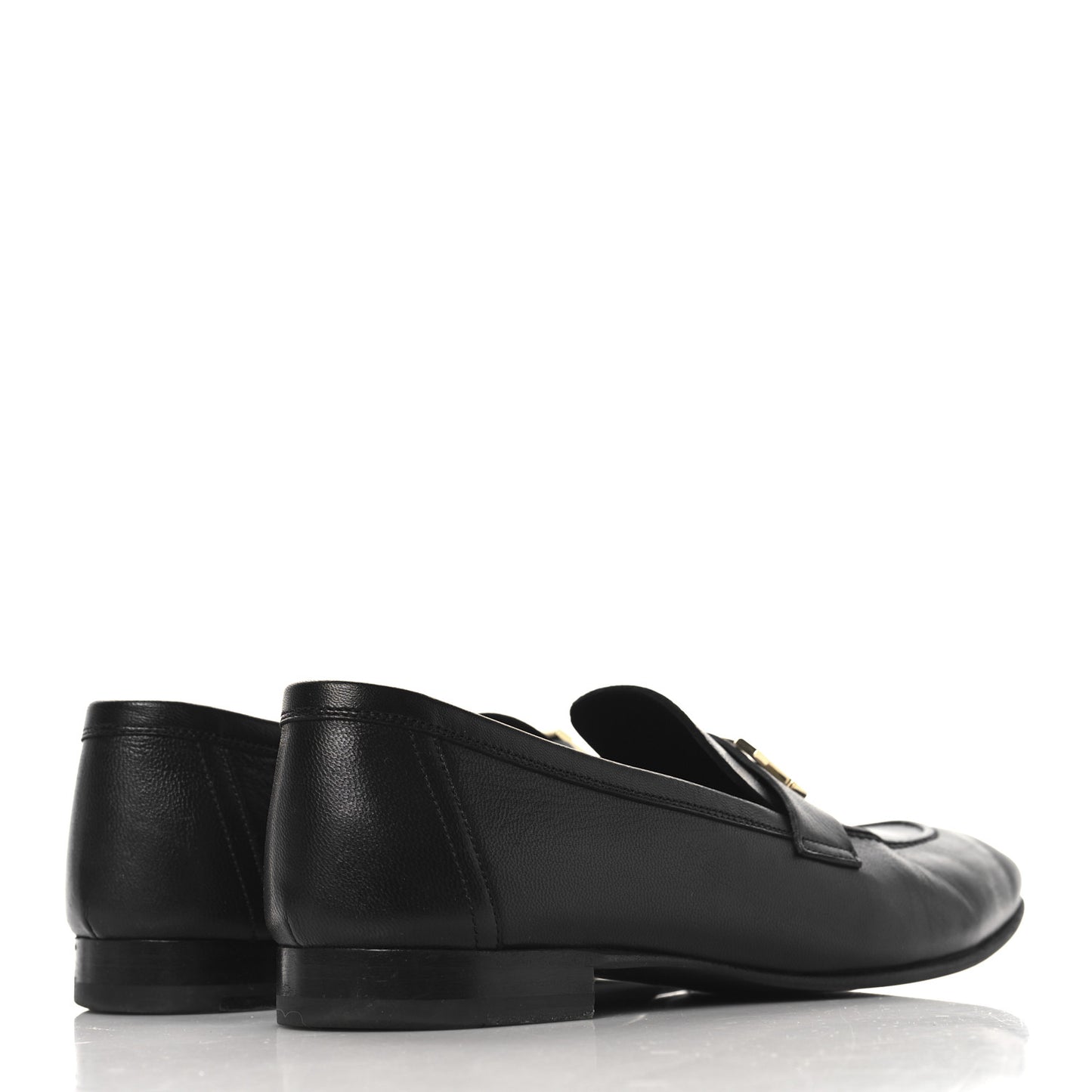 Goatskin Womens Paris Loafers 39 Black