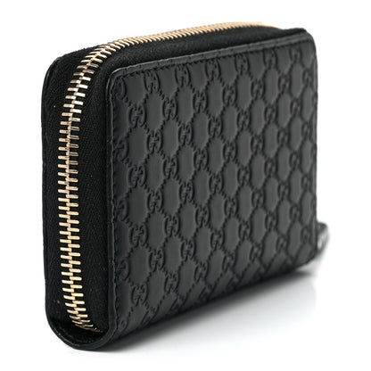 Gucci Microguccissima Zip Around Card Case Black 3 of 11