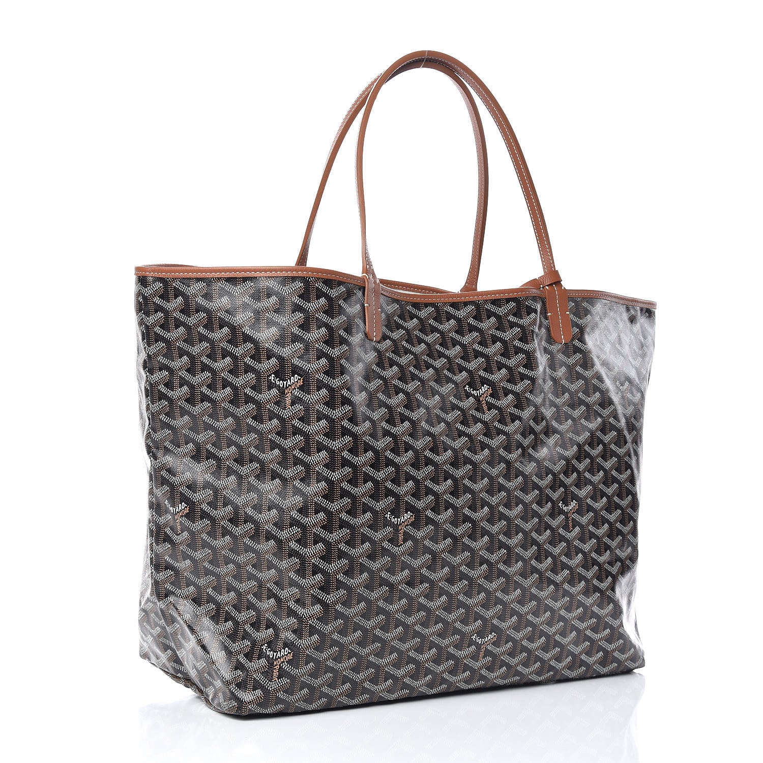 Goyard Goyardine Saint Louis GM Black Gold 3 of 9