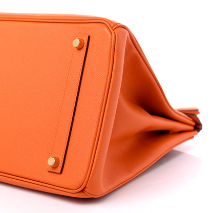Hermes Epsom Birkin 35 Orange 9 of 12