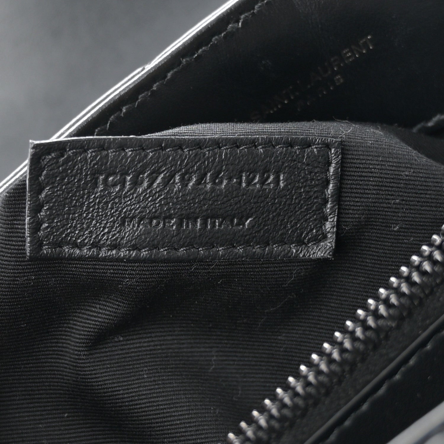 Saint Laurent Calfskin Y Quilted Monogram Monochrome Medium Loulou Chain Satchel Black 7 of 10