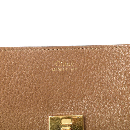 Chloe Grained Lambskin Mini Drew Shoulder Bag Nut 8 of 9