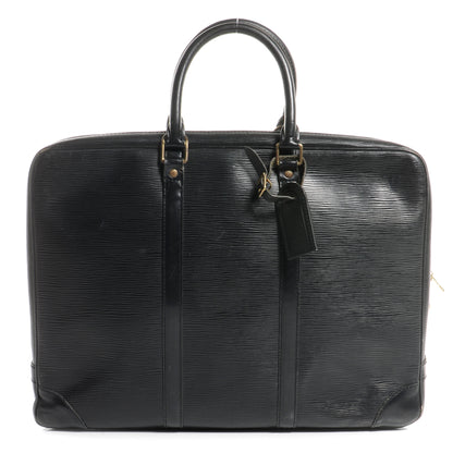 Louis Vuitton Epi Porte-Documents Voyage Briefcase Black 1 of 7
