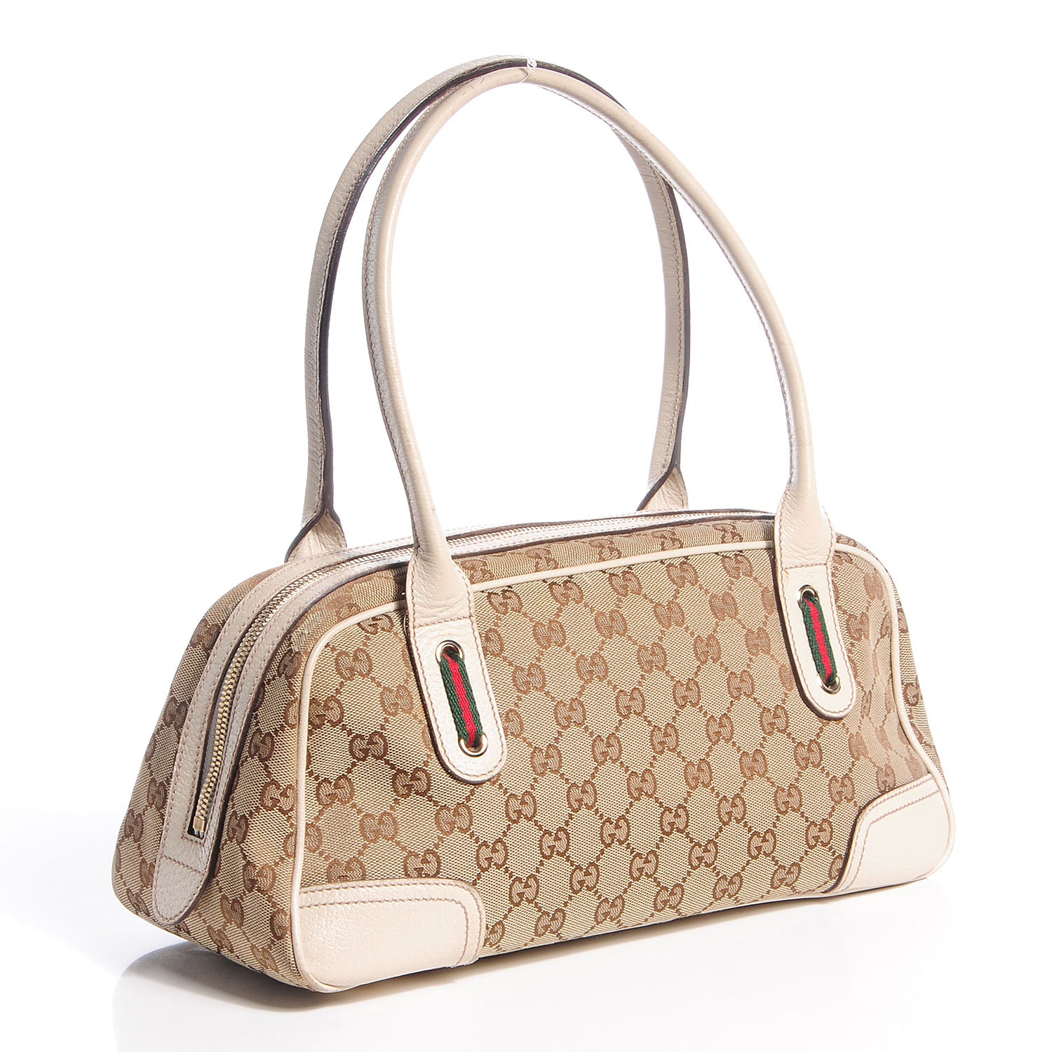 Gucci Monogram Small Princy Satchel Off White 3 of 10