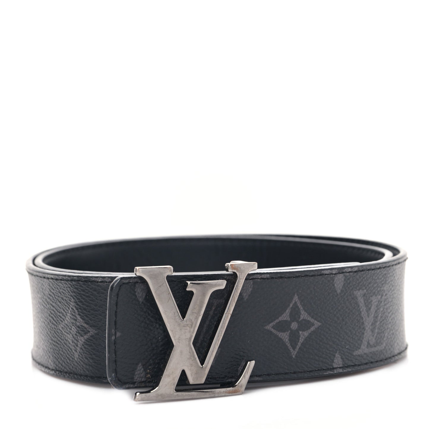 Monogram Eclipse Taigarama 40mm LV Initiales Reversible Belt 85 34 Black