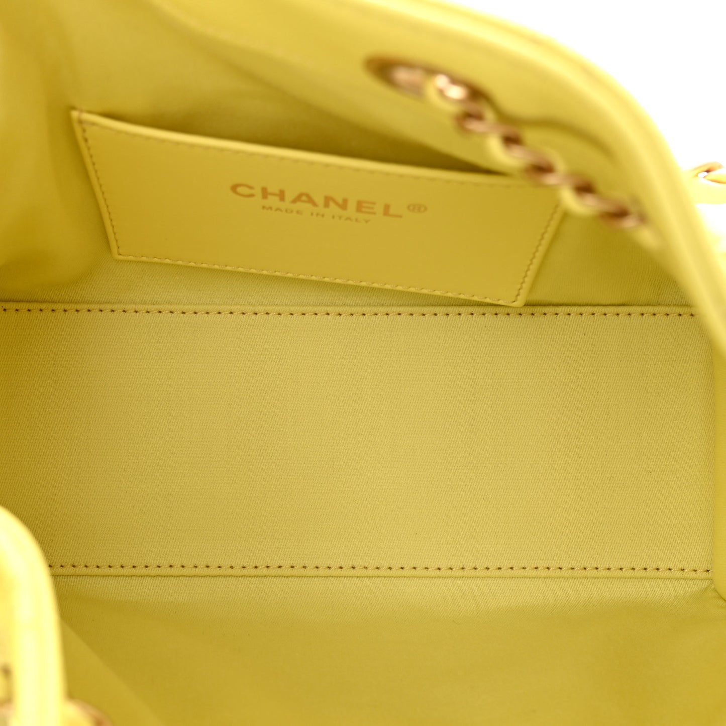 Caviar Quilted Mini Chanel 25 Handbag Yellow
