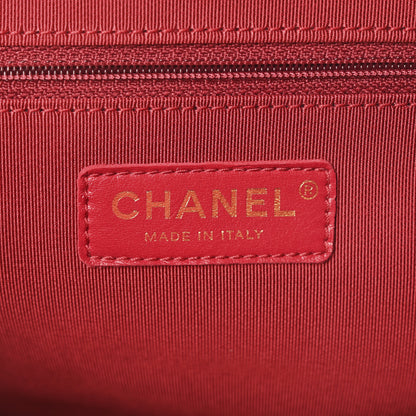 Chanel Grained Calfskin Lambskin Quilted Large Bowling Bag Black 6 of 10