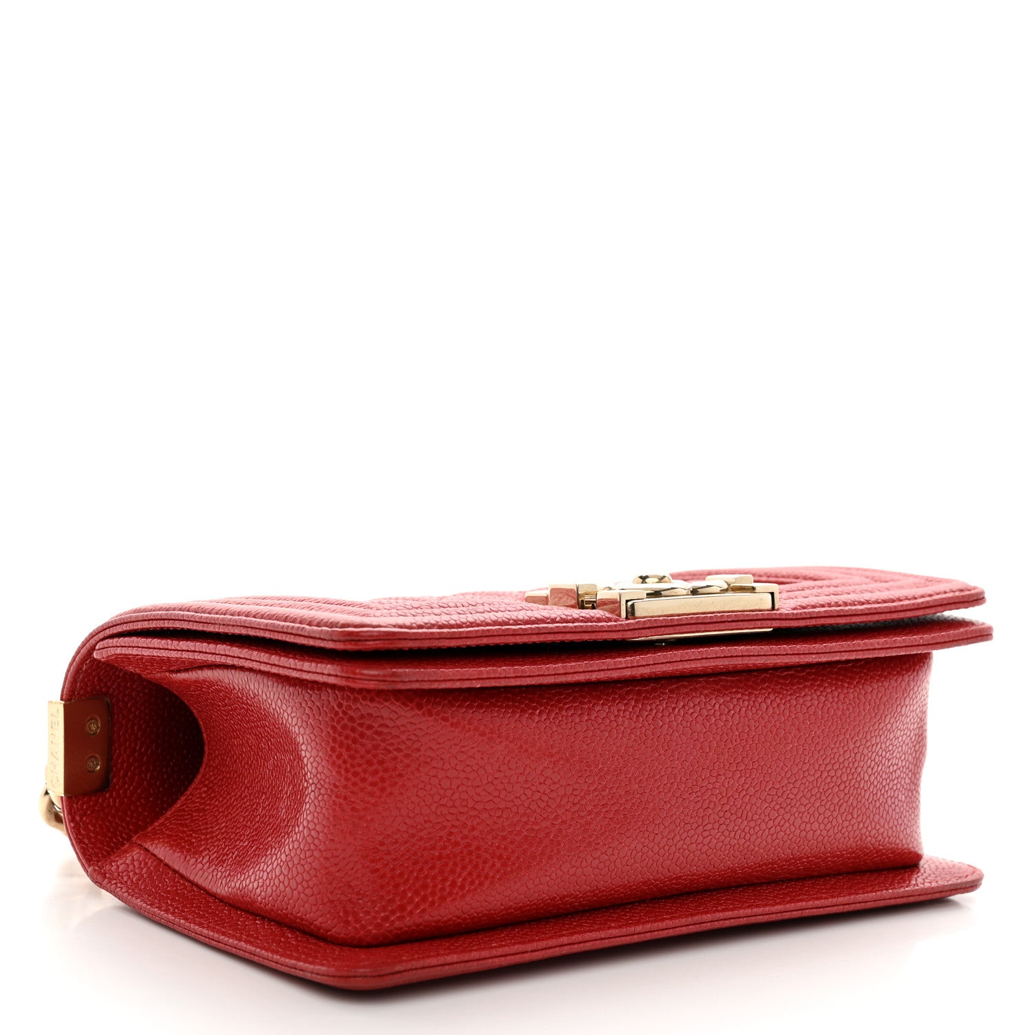 Chanel Caviar Quilted Small Boy Flap Dark Red 4 of 11