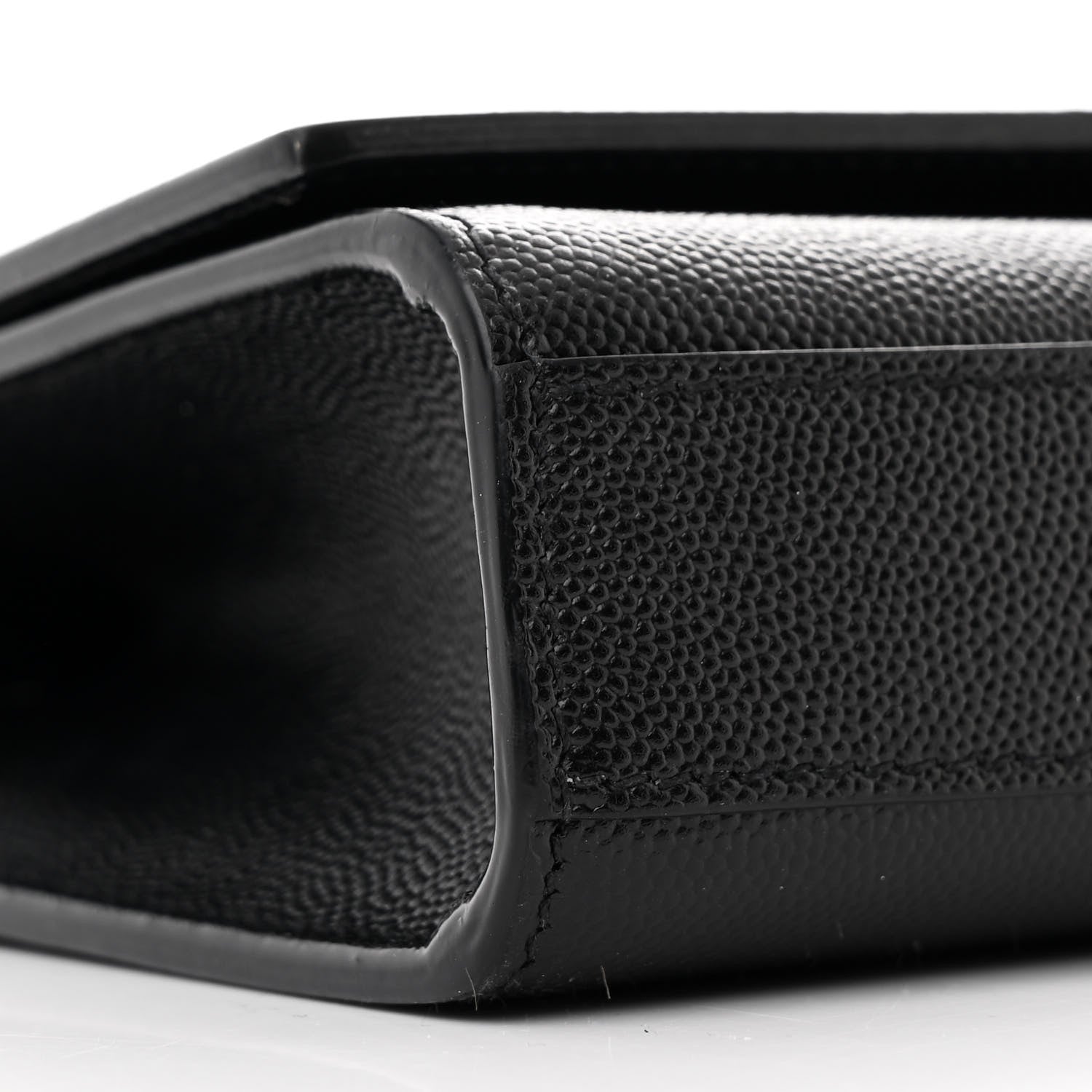 Saint Laurent Grain De Poudre Small Monogram Monochrome Kate Satchel Black 9 of 10