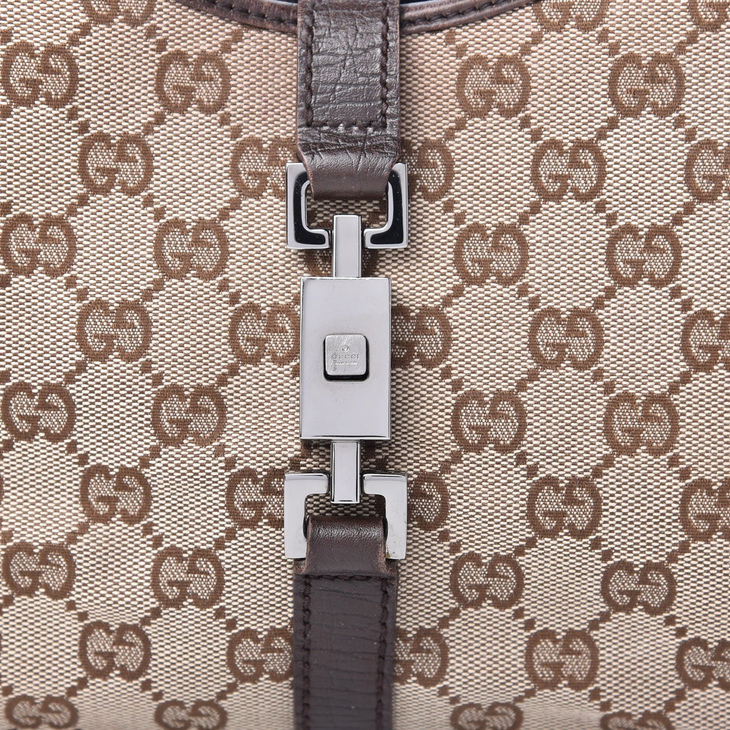 Gucci Monogram Small Bardot Bag Brown 10 of 12