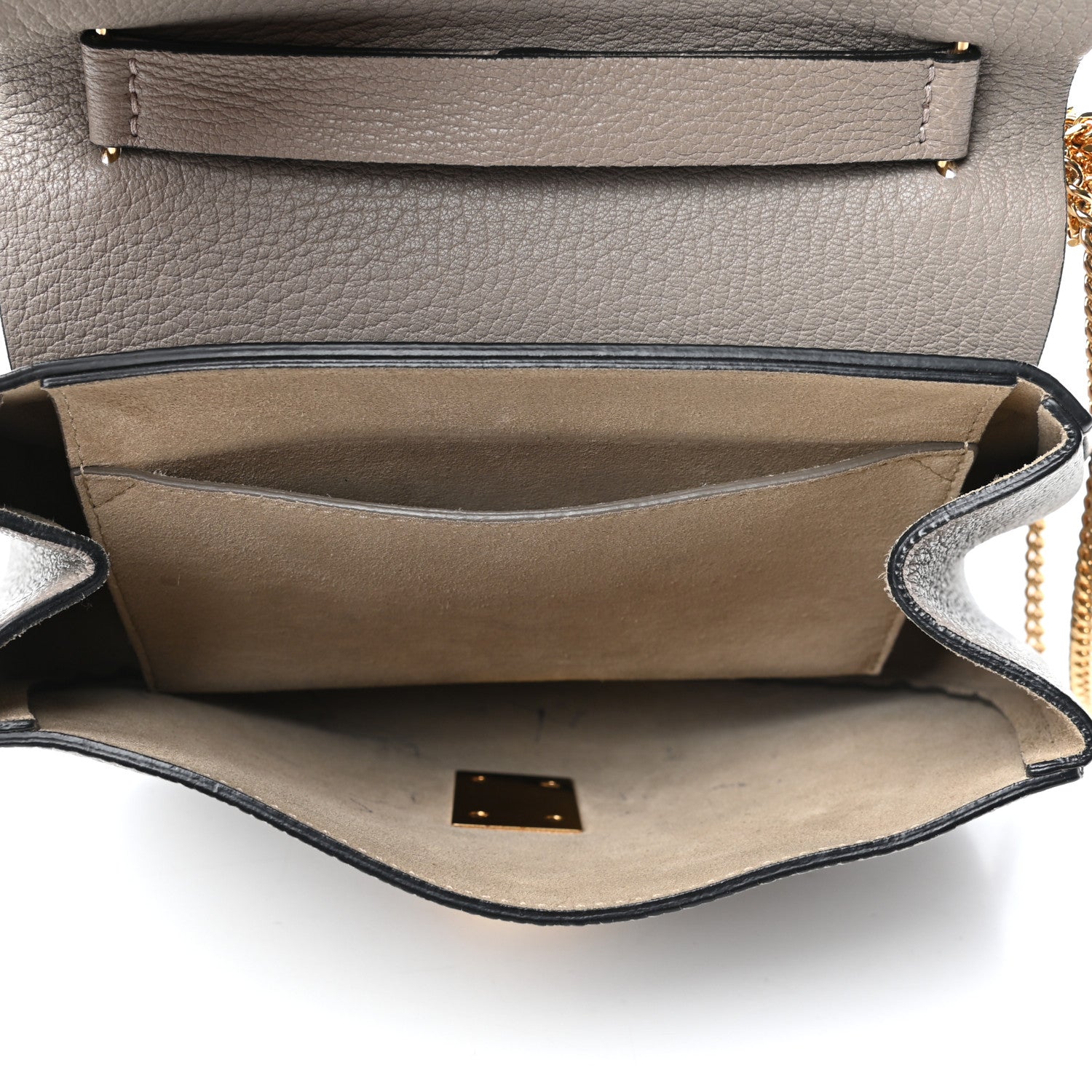 Chloe Grained Lambskin Drew Shoulder Bag Motty Grey 5 of 9