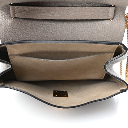 Chloe Grained Lambskin Drew Shoulder Bag Motty Grey 5 of 9