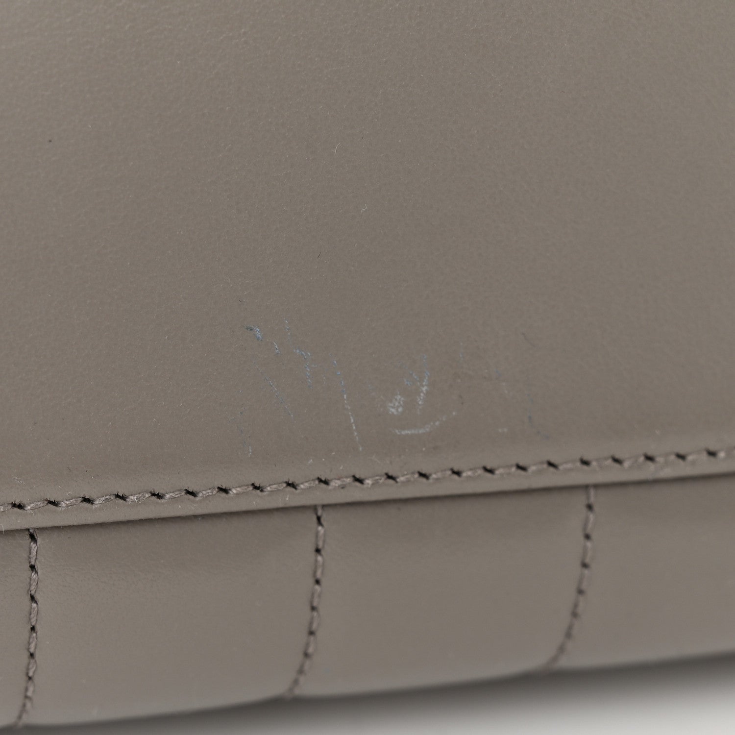 Saint Laurent Calfskin Y Quilted Monogram Large Loulou Chain Satchel Light Grey 14 of 14