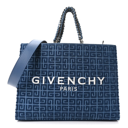 Givenchy Denim 4G Medium Chain Tote Blue 1 of 10