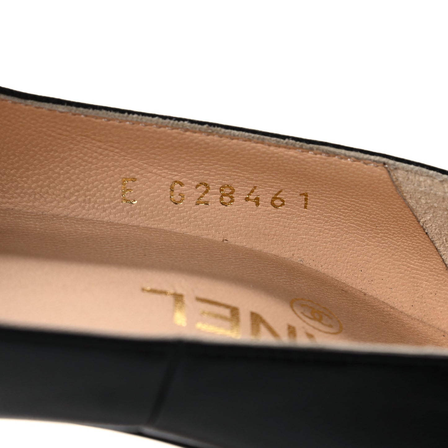 Lambskin CC Cap Toe Platform Pumps 38.5 Black