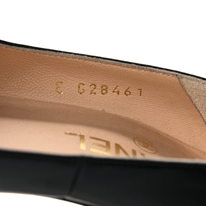 Chanel Lambskin CC Cap Toe Platform Pumps 38.5 Black 8 of 18
