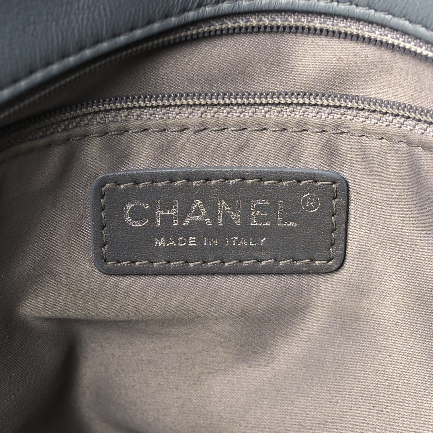 Chanel Lambskin Large Around Pockets Flap Dark Grey 6 of 10