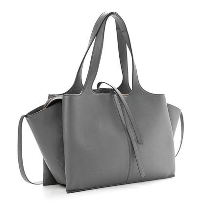 Celine Baby Grained Calfskin Medium Tri-Fold Bag Grey 3 of 13