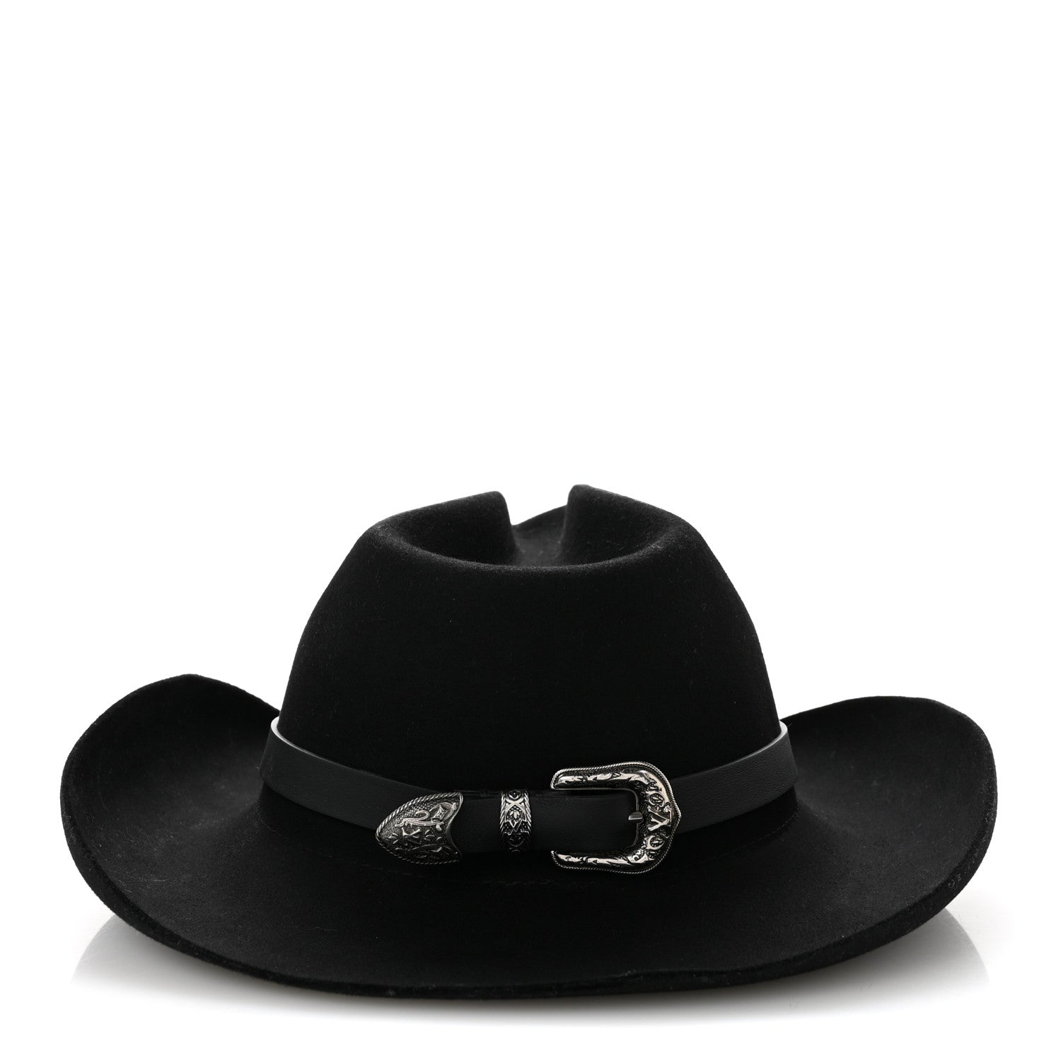 Louis Vuitton Felt Western Hat M Black 6 of 9