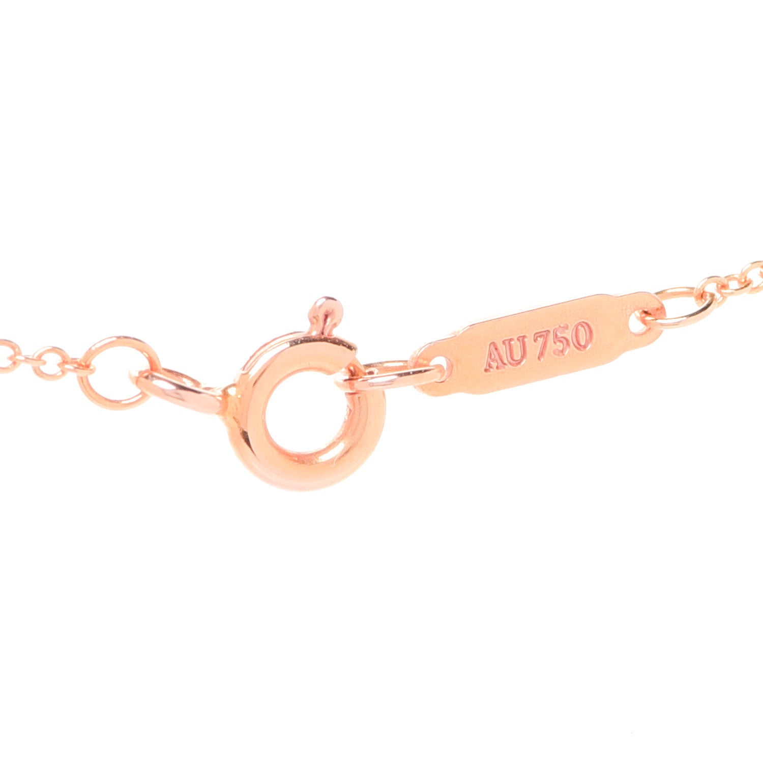 Tiffany 18K Rose Gold Diamond Metro Heart Pendant Necklace 4 of 6