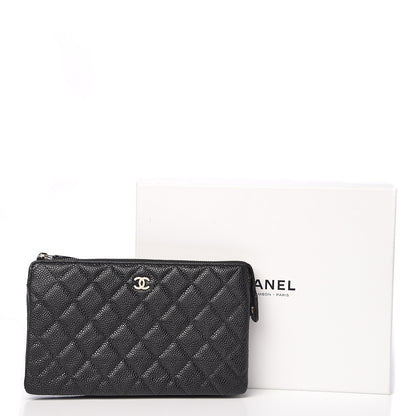 Chanel Caviar Quilted Small Zipped Pouch Black 9 of 9