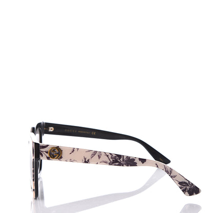 Gucci Acetate Herbarium Print Square Frame Sunglasses GG0029S White 3 of 7