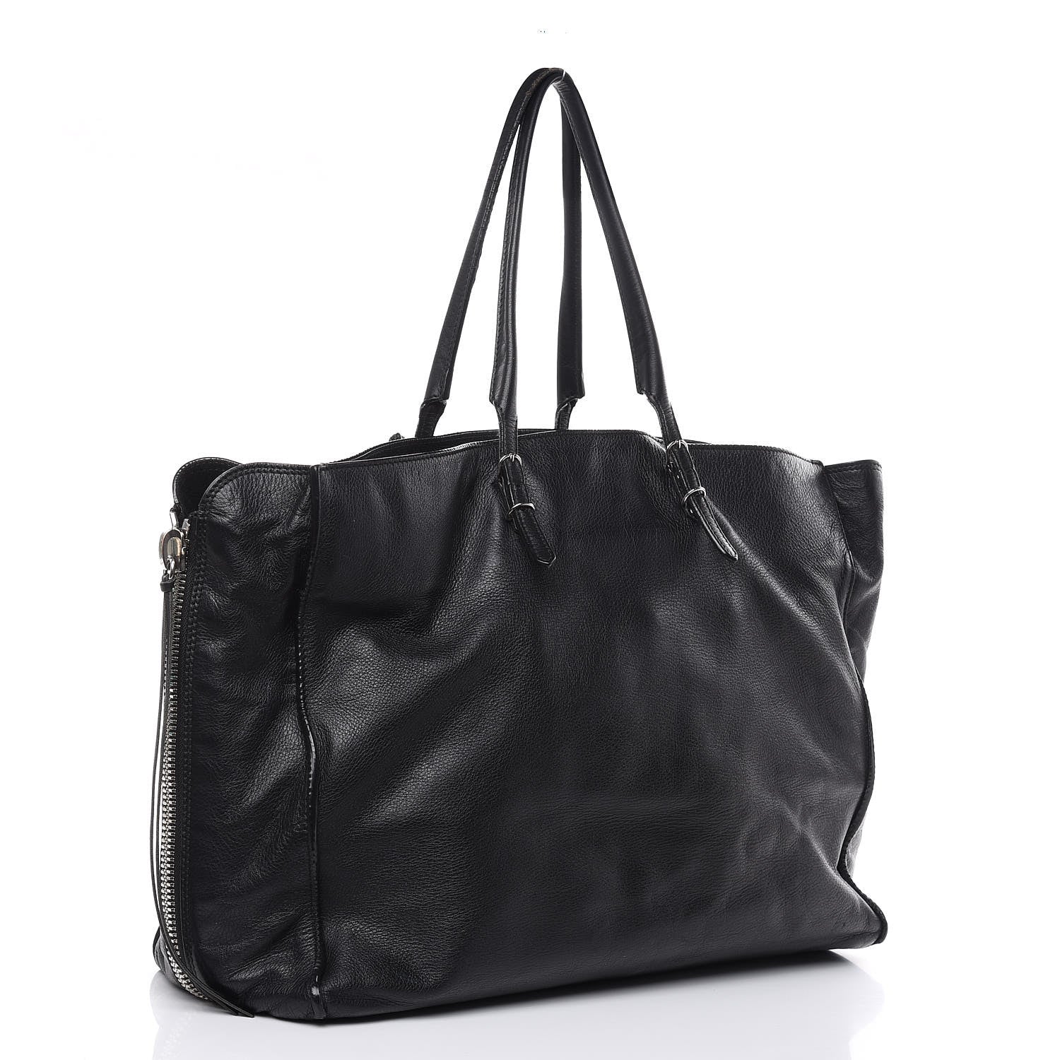 Balenciaga Supple Calfskin Papier A4 Zip Around Tote Black 3 of 22