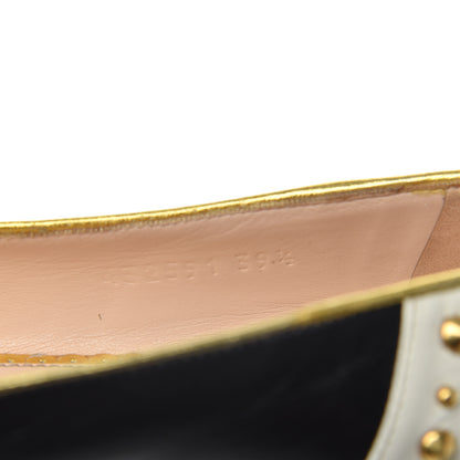 Gucci Calfskin Studded Lexi Ballerina Flats 39.5 Black 8 of 19