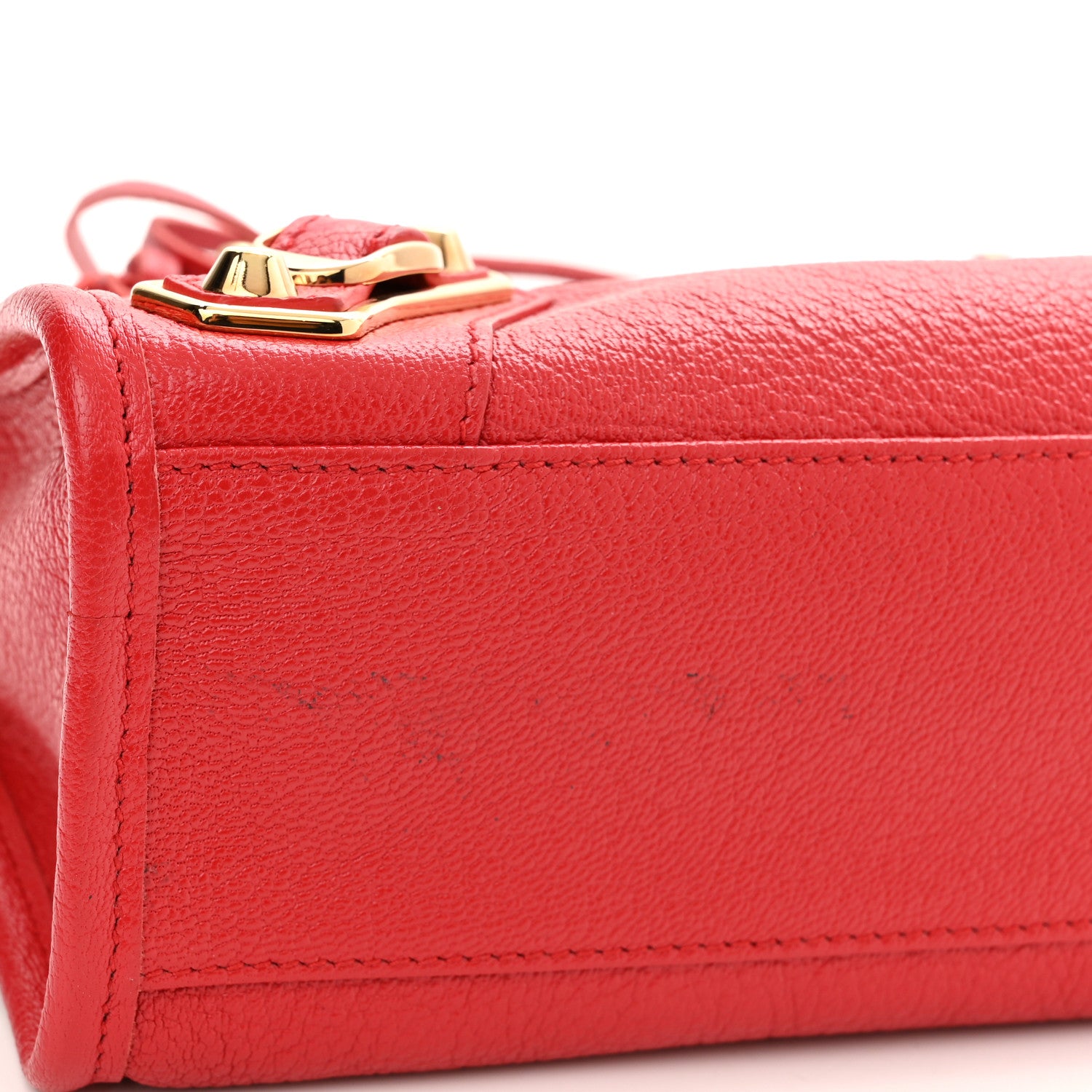 Balenciaga Chevre Gold Metallic Edge Hardware Mini City Rouge Grenade 11 of 11