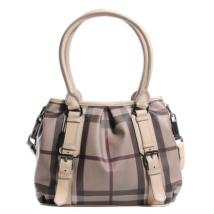 Burberry Smoked Check Small Northfield Tote Trench 1 of 13