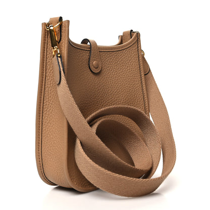 Hermes Taurillon Clemence Amazone Evelyne TPM Chai 3 of 10
