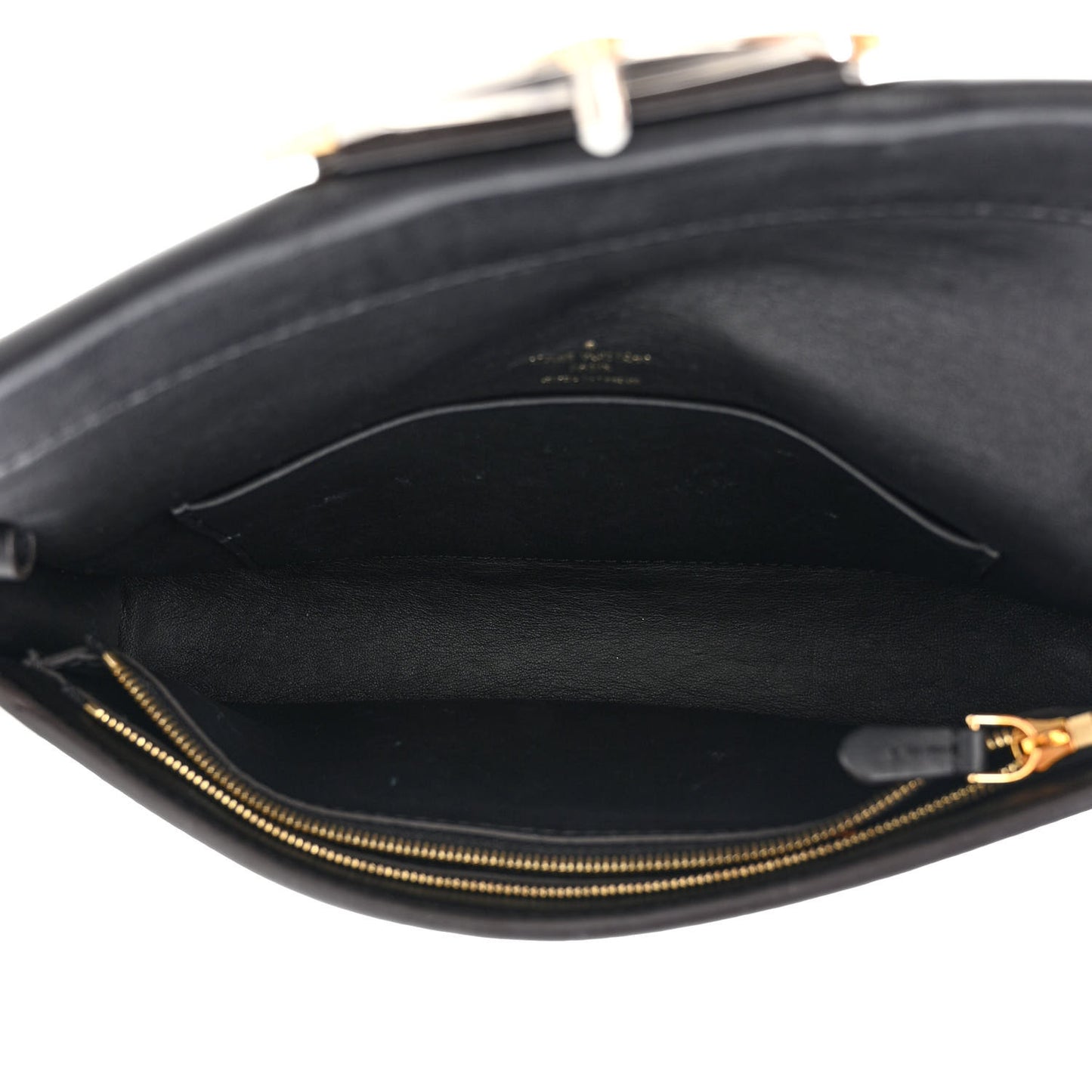 Calfskin Reverse Monogram Column Clutch