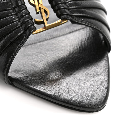 Saint Laurent Nappa Sugar Babylone 90 Mules 36.5 Black 10 of 11