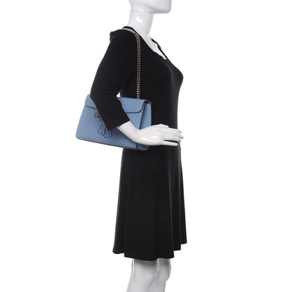 Gucci Microguccissima Medium Emily Chain Shoulder Bag Mineral Blue 2 of 9