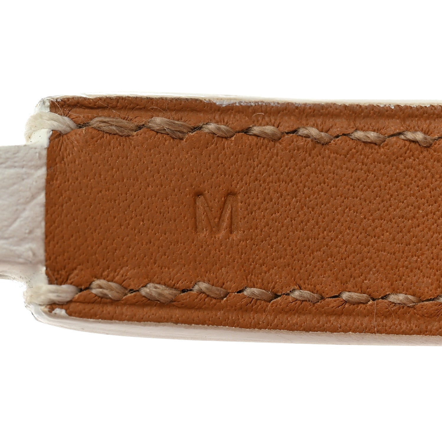 Hermes Epsom Rivale Double Tour Bracelet M White 5 of 6