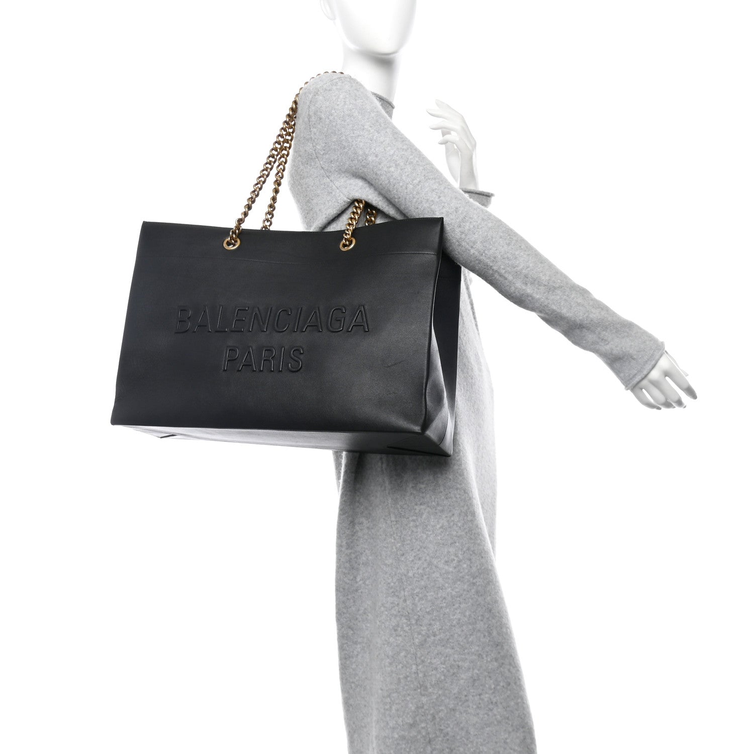 Balenciaga Soft Smooth Calfskin Large Duty Free Tote Black 2 of 13